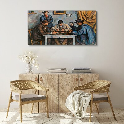 Schilderij op doek Kaartspel