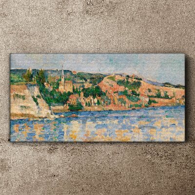 Foto op canvas Landschap aan de rivier