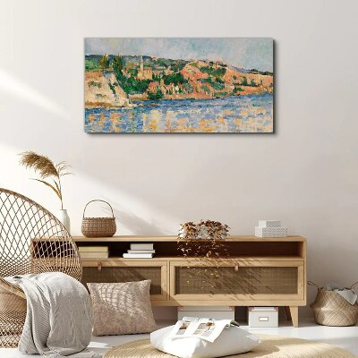 Foto op canvas Landschap aan de rivier