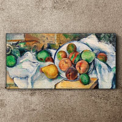 Schilderij op doek Fruitcompositie op een witte achtergrond