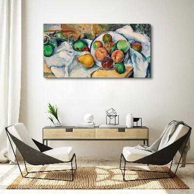 Schilderij op doek Fruitcompositie op een witte achtergrond