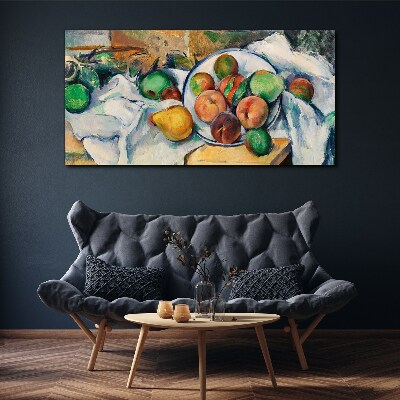Schilderij op doek Fruitcompositie op een witte achtergrond