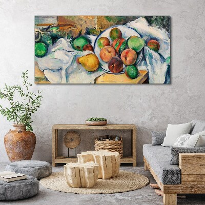 Schilderij op doek Fruitcompositie op een witte achtergrond