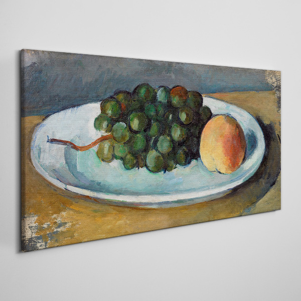 Canvas schilderij Fruitcompositie op een bord
