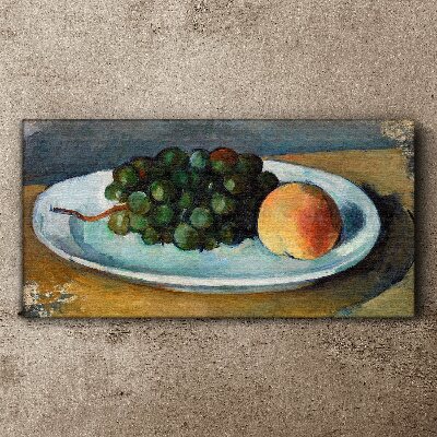 Canvas schilderij Fruitcompositie op een bord
