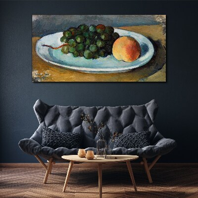 Canvas schilderij Fruitcompositie op een bord