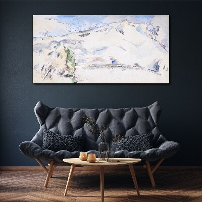 Foto op canvas Berglandschap in pasteltinten