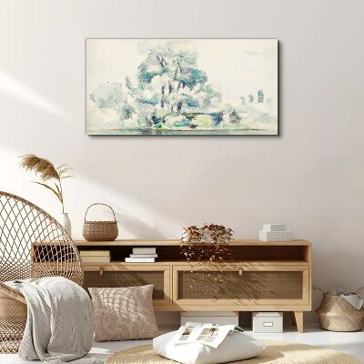 Schilderij op doek Een vredig landschap in pasteltinten