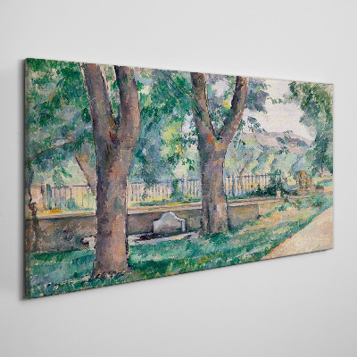 Canvas schilderij Een zomermiddag in het park