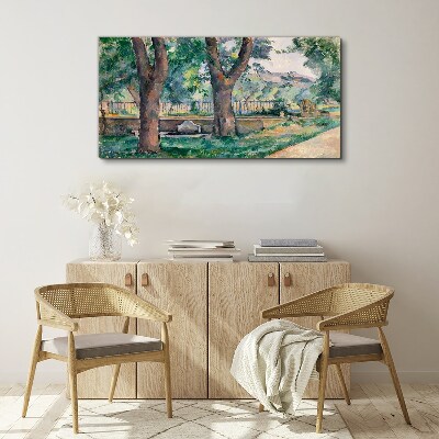 Canvas schilderij Een zomermiddag in het park