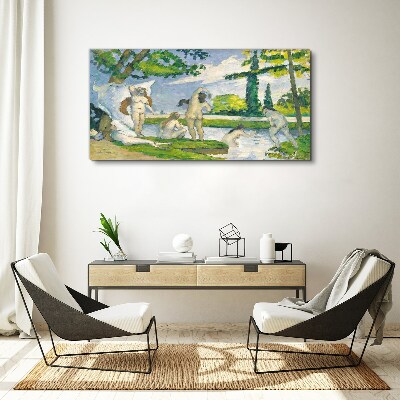 Canvas schilderij Een zomermiddag aan de rivier