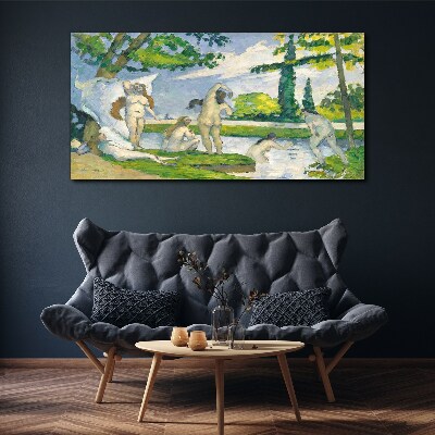 Canvas schilderij Een zomermiddag aan de rivier