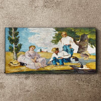 Schilderij op doek Een zomermiddag op het platteland