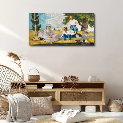 Schilderij op doek Een zomermiddag op het platteland