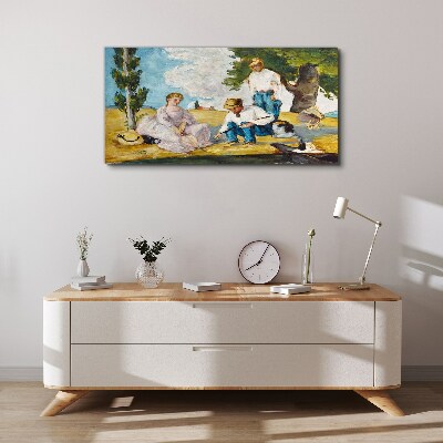 Schilderij op doek Een zomermiddag op het platteland