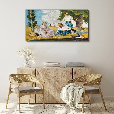 Schilderij op doek Een zomermiddag op het platteland