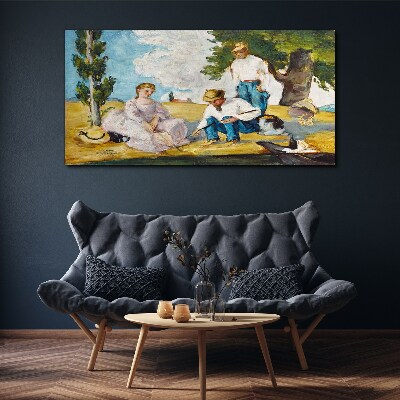 Schilderij op doek Een zomermiddag op het platteland