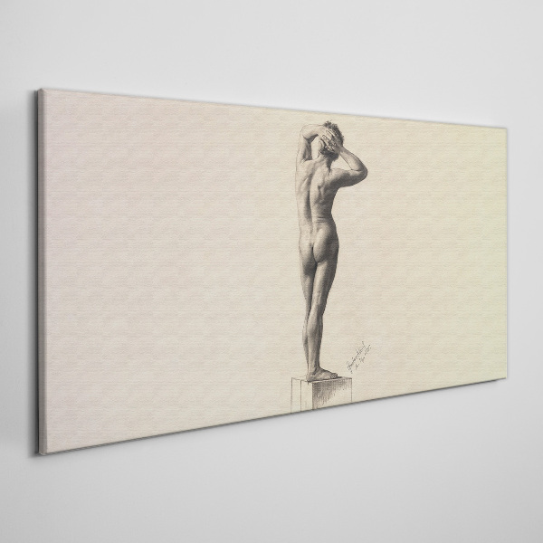 Foto op canvas Een figuur in beweging