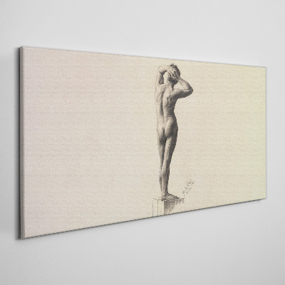 Foto op canvas Een figuur in beweging