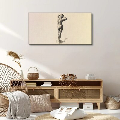 Foto op canvas Een figuur in beweging