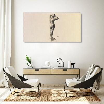 Foto op canvas Een figuur in beweging