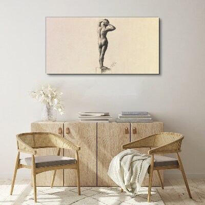 Foto op canvas Een figuur in beweging