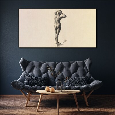 Foto op canvas Een figuur in beweging