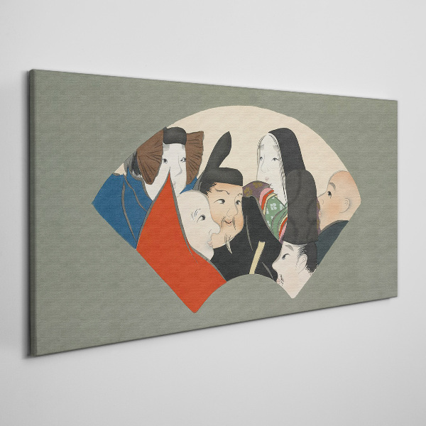 Canvas schilderij Traditionele Japanse karakters