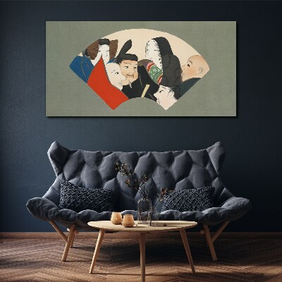 Canvas schilderij Traditionele Japanse karakters