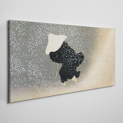 Canvas schilderij Winterverlangen