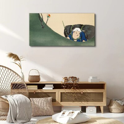 Schilderij op doek Verloren in het groen