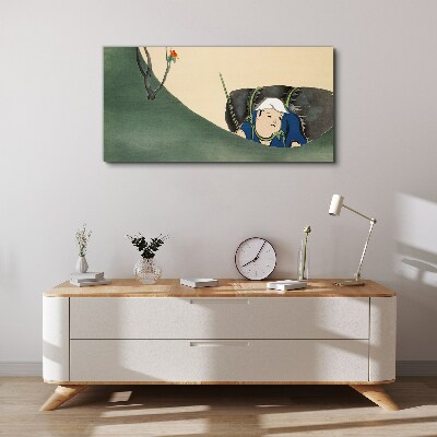 Schilderij op doek Verloren in het groen