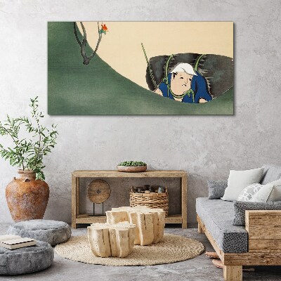 Schilderij op doek Verloren in het groen