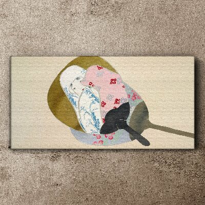 Canvas schilderij Abstracte harmonie van vormen en kleuren