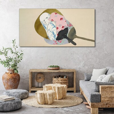 Canvas schilderij Abstracte harmonie van vormen en kleuren