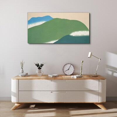 Canvas schilderij Golven en heuvels in harmonie