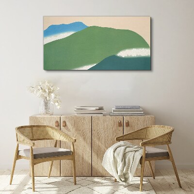 Canvas schilderij Golven en heuvels in harmonie