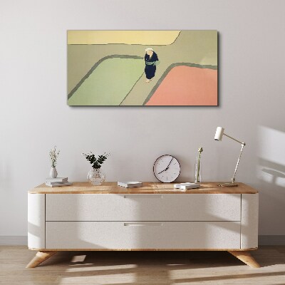 Foto op canvas Een wandeling door het kleurrijke kruispunt