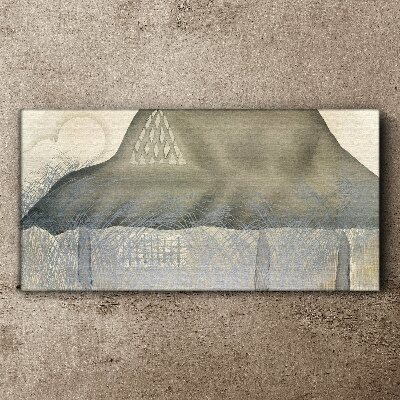 Schilderij op doek Vrede tussen de bergen