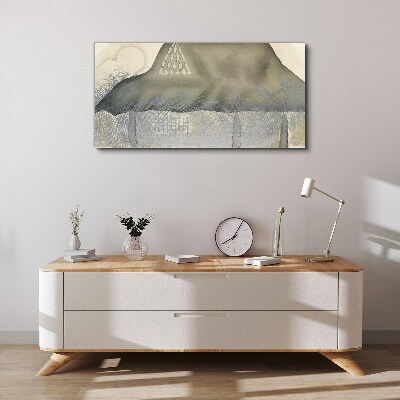 Schilderij op doek Vrede tussen de bergen