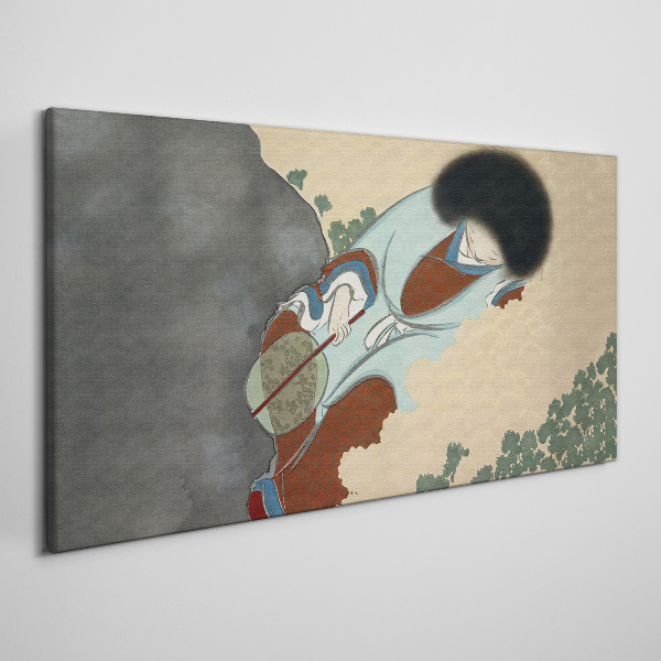 Foto op canvas Een winterwandeling in traditionele stijl