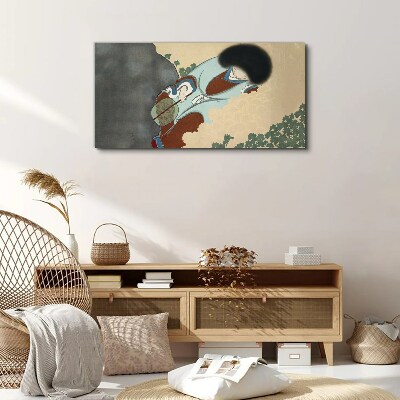 Foto op canvas Een winterwandeling in traditionele stijl