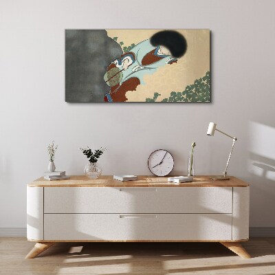 Foto op canvas Een winterwandeling in traditionele stijl