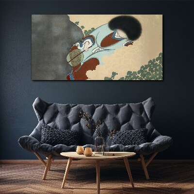 Foto op canvas Een winterwandeling in traditionele stijl