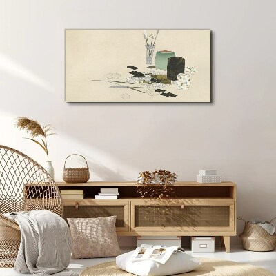 Canvas schilderij Een minimalistische compositie met keramiek