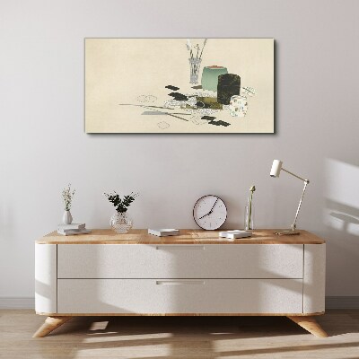 Canvas schilderij Een minimalistische compositie met keramiek