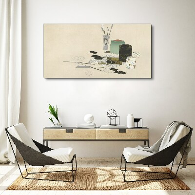 Canvas schilderij Een minimalistische compositie met keramiek