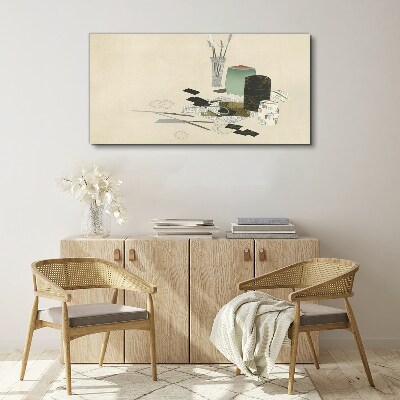 Canvas schilderij Een minimalistische compositie met keramiek