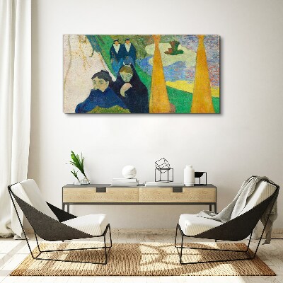 Foto op canvas Verdriet en reflectie in het landschap