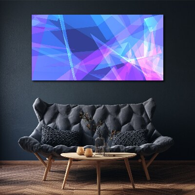 Foto op canvas Abstracte compositie in tinten blauw